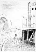 Giorgio de Chirico, Il bagnante solitario, 1934.
