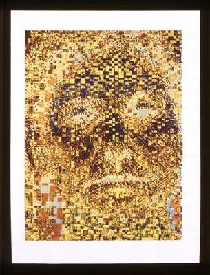 hand-woven digital print on watercolor paper 