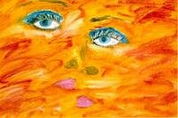 Migraine Art: Illusory vertical splitting. © 2004 Migraine Action Association and Boehringer Ingelheim