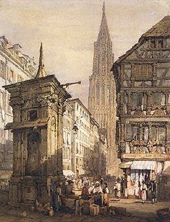 Samuel Prout, A View of Strasbourg, circa 1822.